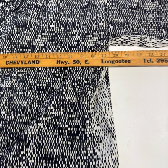 Gerard Darel Women’s Size 42 US 10 Black White Geometric Midi Dress **READ** - Picture 6 of 8